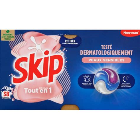 Skip Skip Lessive Capsules En Sensitive X Monoprix Fr