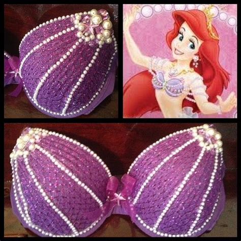 Ariel Seashell Bra Mermaid Little Mermaid Bra Top By Electricavecreations On Etsy Little