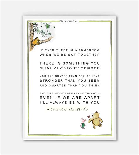 If Ever There Is A Tomorrow Classic Winnie The Pooh Prints