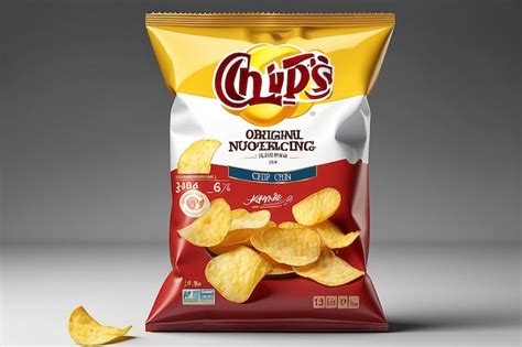 Premium Photo Potato Chips Package Design Foil Bags With The Original