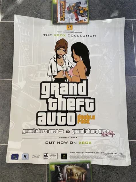 Grand Theft Auto Iii Vice City Poster Original Us 2003 Xbox Microsoft Rockstar Eur 7609