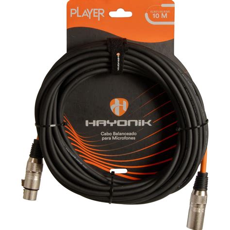 Cabo Para Microfone Player Xlr F X Xlr M M Preto Hayonik Mundomax