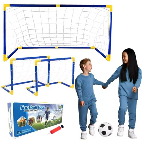 3 IN 1 Fußball Tor Set 2 kleine Tore und 1 großes Tor perfektes