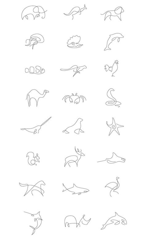 Minimalistic Animal Tattoo Designs : r/TattooDesigns