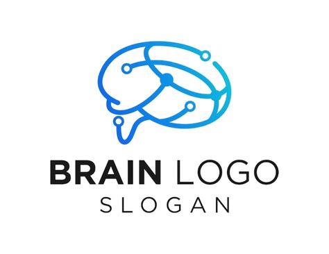 Logo Con Dise O De Cerebro Vector Premium