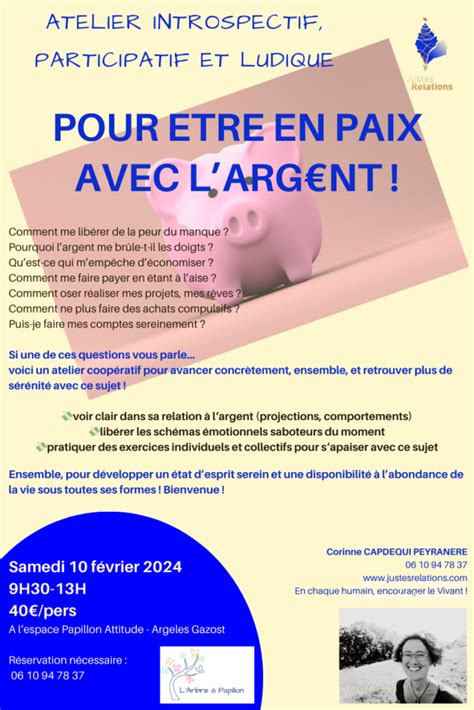 Samedi F Vrier Pour Tre Plus En Paix Avec Les Questions D Argent