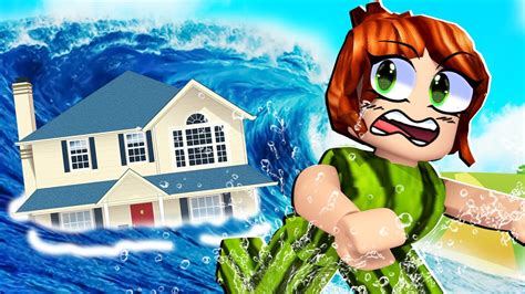 Overleef De Tsunami In Roblox Natural Disaster Youtube