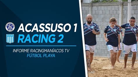 El F Tbol Playa De Racing Gan Ante Acassuso Youtube