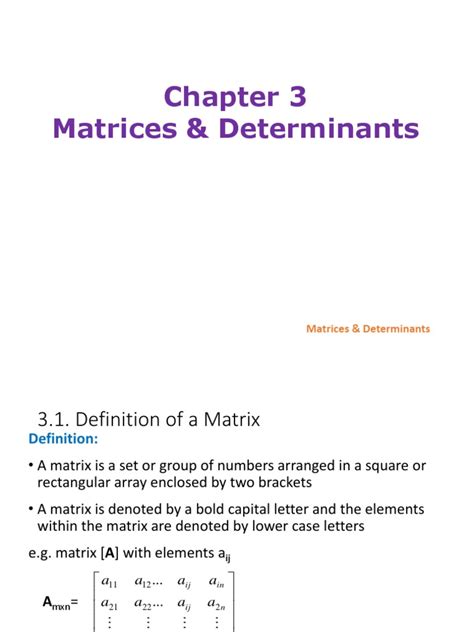 Understanding Matrices and Their Applications | PDF | Matrix (Mathematics) | Determinant