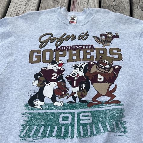 Vintage Minnesota Gophers Looney Tunes Sweatshirt Xl Gem