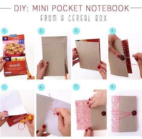 Cereal Box Notebooks Upcycle That