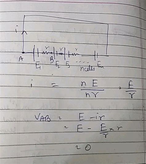 N Identical Cells Each Of Emf E And Internal Resistance R Are Joined In Series To Form A