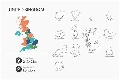 map  uk  detailed country map map elements  cities total