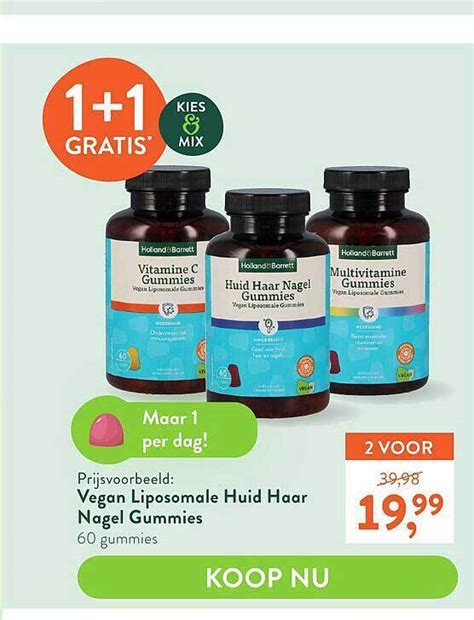 Holland Barrett Vegan Liposomale Huid Haar Nagel Gummies Gratis