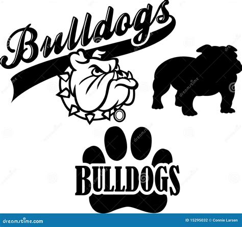 bulldog team mascoteps stock vector illustration  graphics