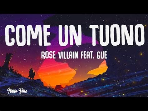 Rose Villain Come Un Tuono Feat Gu Testo Lyrics Youtube