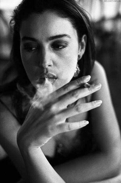 Monica B Monica Bellucci Smoking Celebrities Girl Smoking