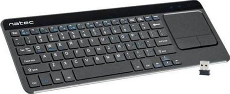 Natec Wireless Keyboard Turbot With Touchpad Pris