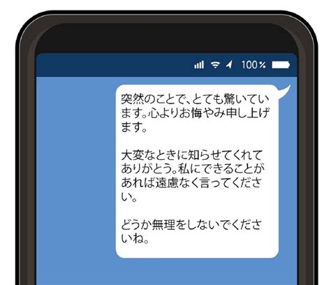 Lineでお悔やみの言葉を伝えても良い？注意点や相手別の例文を紹介 家族葬のファミーユ【coeurlien】