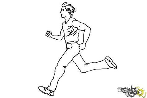 How To Draw A Running Person Drawingnow