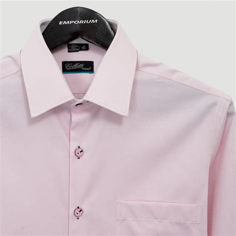 Camisa rosado estructura labrada marca Colletti clásico 148781