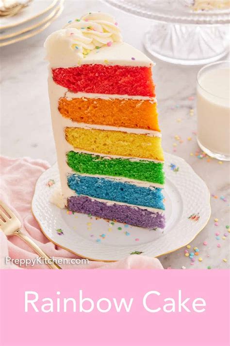 Rainbow Cake Preppy Kitchen