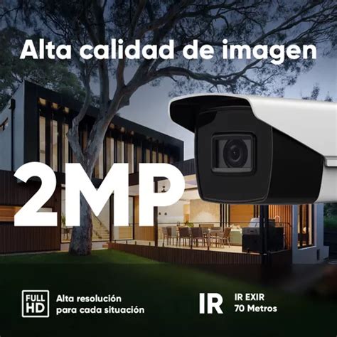 Hikvision Cámara De Seguridad Metalica Tipo Bala Turbohd 2 Mp Con