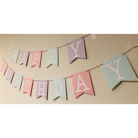 Happy Birthday Handmade Banner Girl Birthday Banner Birthday Supplies | Birthday supplies, Girl ...