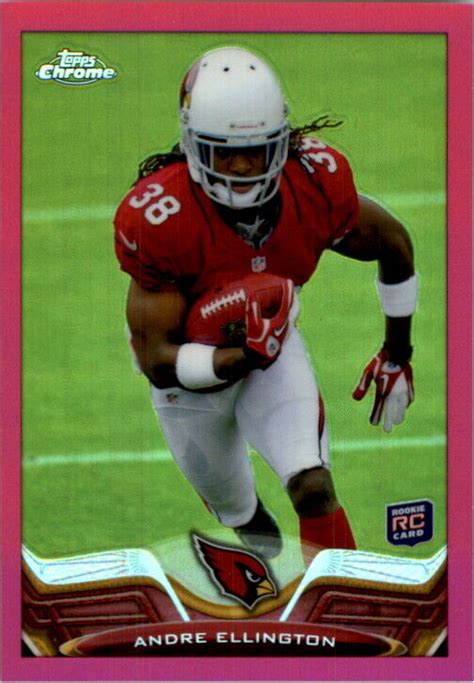 2013 Topps Chrome Pink Refractors Football Card 205 Andre Ellington