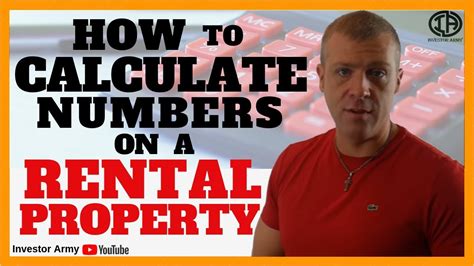 How To Calculate Numbers On A Rental Property Youtube