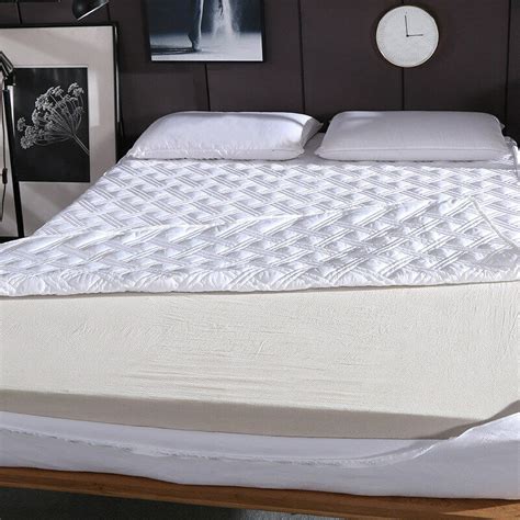 Quilted Cotton Mattress Cover Protector Full Size Bed Twin Zipper