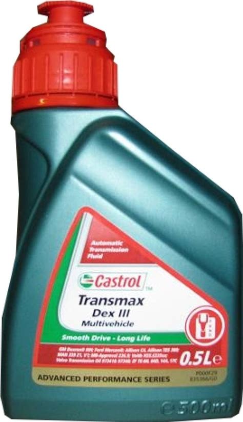 Castrol Transmax Dex III Multivehicle Automatic Transmission Oil 0 5L