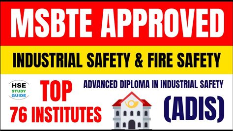 Msbte Approved Fire And Safety Colleges List Of Msbte Adis Colleges