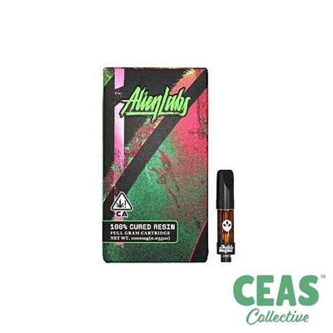 Cart Template Gelato 41 Cured Resin 510 Cartridge 1g Alien Labs Ceas