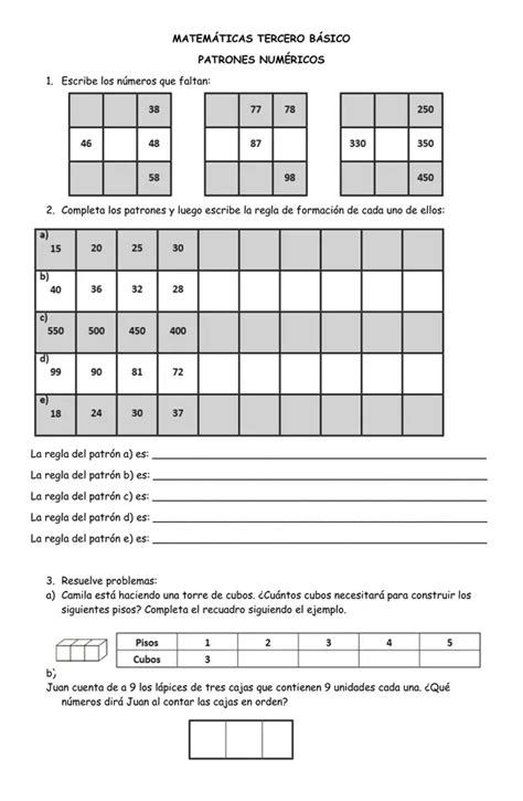 Patrones numéricos profe social