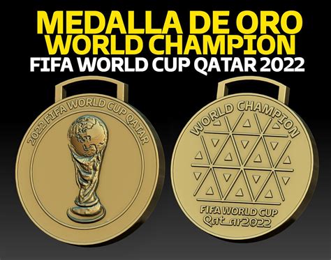 FIFA WORLD CUP Gold Medal Qatar 2022 In 2023 World Cup Fifa World