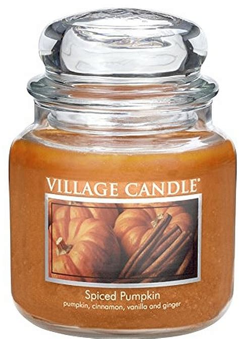 Village Candle Spiced Pumpkin Scented Candle In Jar Spicy Pumpkin