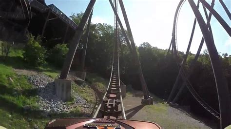 Wildfire Roller Coaster At Silver Dollar City Youtube