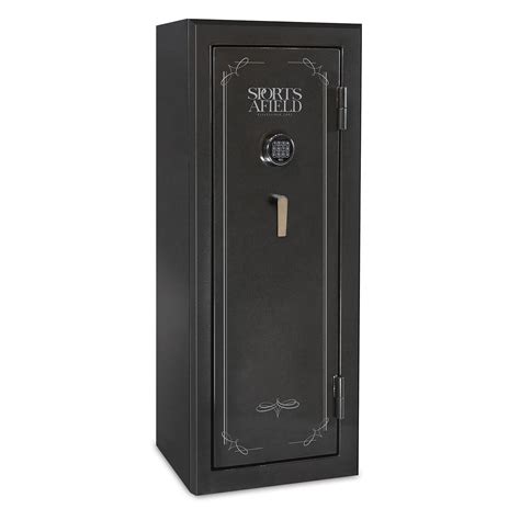 Sports Afield 18-Gun Fireproof Safe with Electronic Lock - Gray (SA18SM