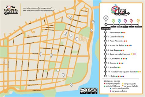 Mapa De Los Parqueos De La Zona Colonial Más Información En Nuestra