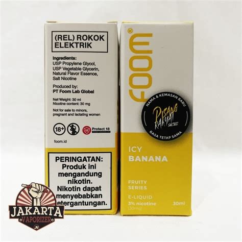 Jual SALT FOOM ICY BANANA SALTNIC 30ML 30MG BY FOOM LAB Shopee