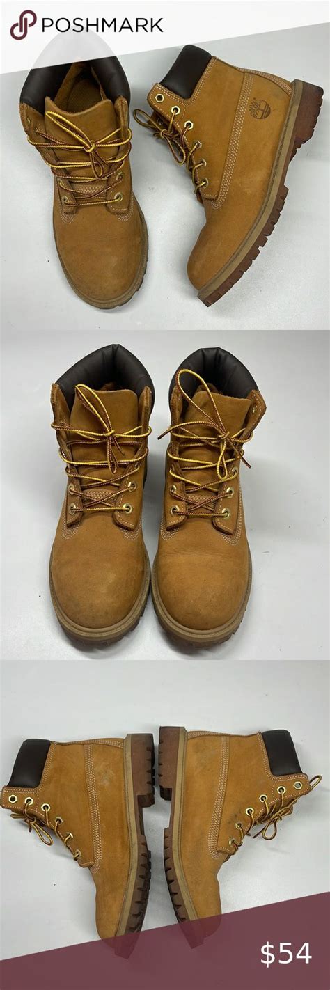 Timberland Classic Work Boots Leather Size 5y Women S 6 5 Work Boots Timberland Classic Boots