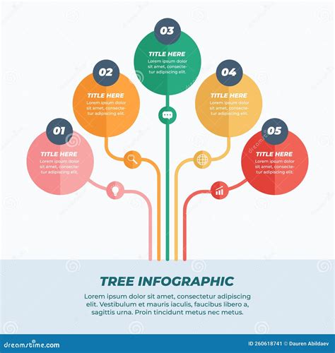 Infographic Tree Design Template Vector Illustration. Stock ...