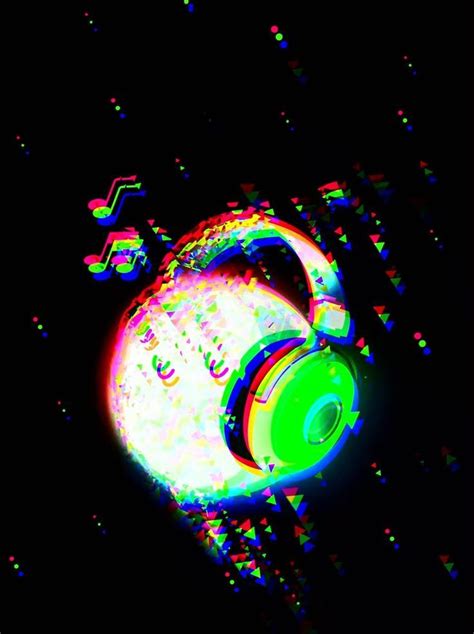 The Headphones Are Glowing Brightly In The Dark