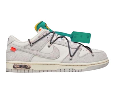 สนกเกอร Nike x Off White Dunk Low Lot 20 ซอ ขายของแท