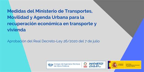 Medidas Del Ministerio De Transportes Movilidad Y Agenda Urbana Para