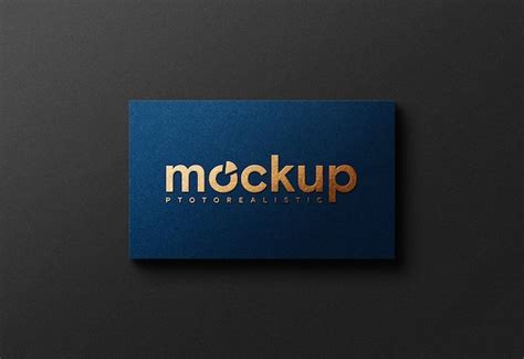 Premium PSD Gold Foil Logo Mockup