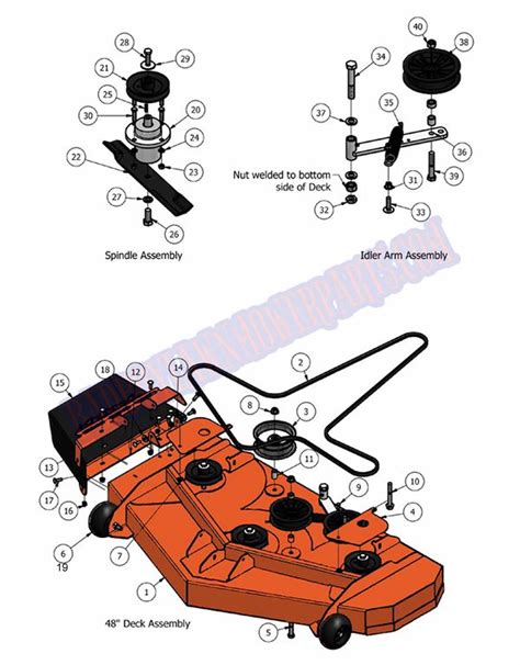 Bad Boy Mower Deck Parts Diagram