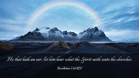 Revelation Kjv Desktop Wallpaper He That Hath An Ear Let Him