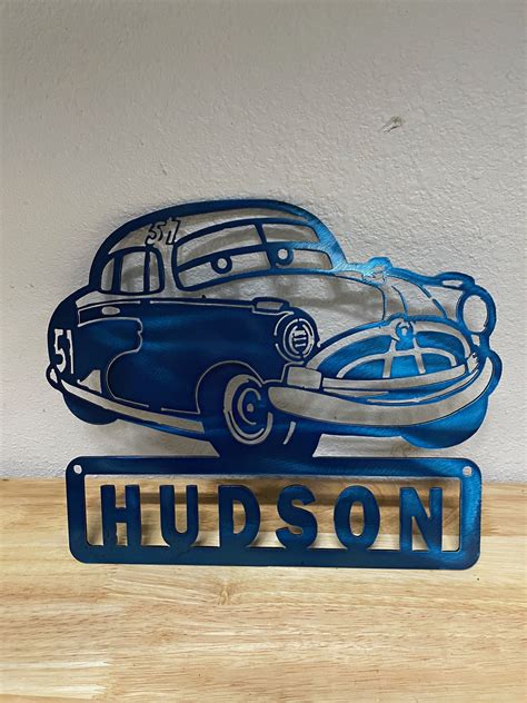 Doc Hudson the Fabulous Hudson Hornet of NASCAR Metal Art - Etsy